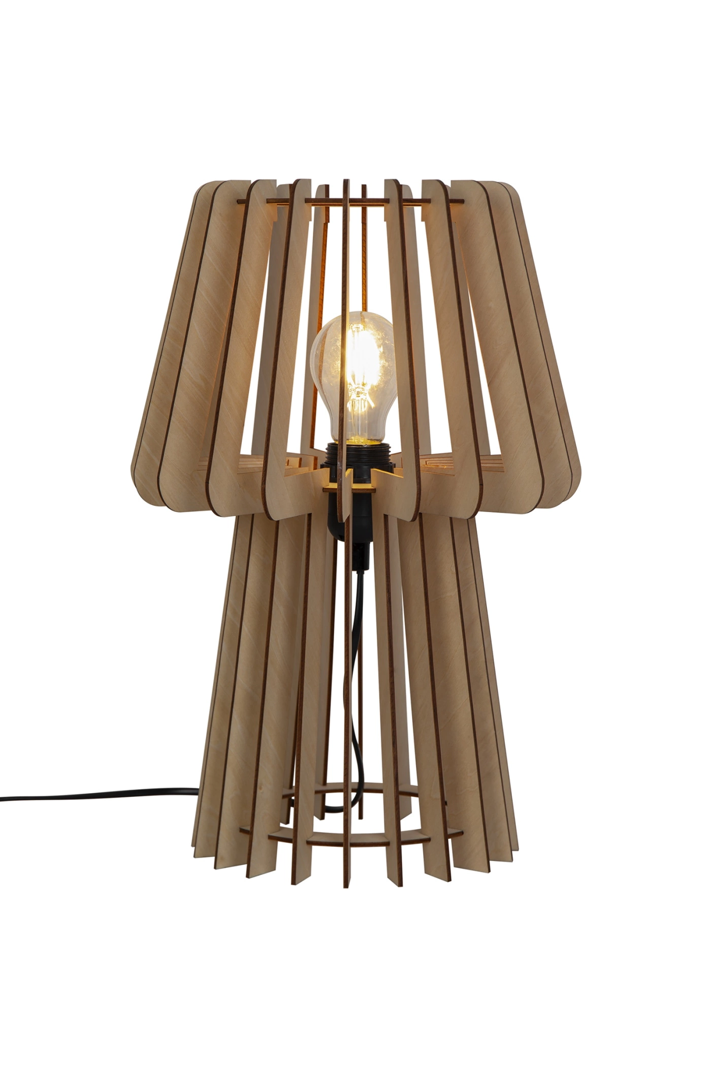  
                        Настільна лампа NORDLUX (Данія) 51226    
                         у стилі кантрі.  
                        Тип джерела світла: cвітлодіодні led, енергозберігаючі, розжарювання.                                                 Кольори плафонів і підвісок: коричневий.                         Матеріал: дерево.                          фото 1