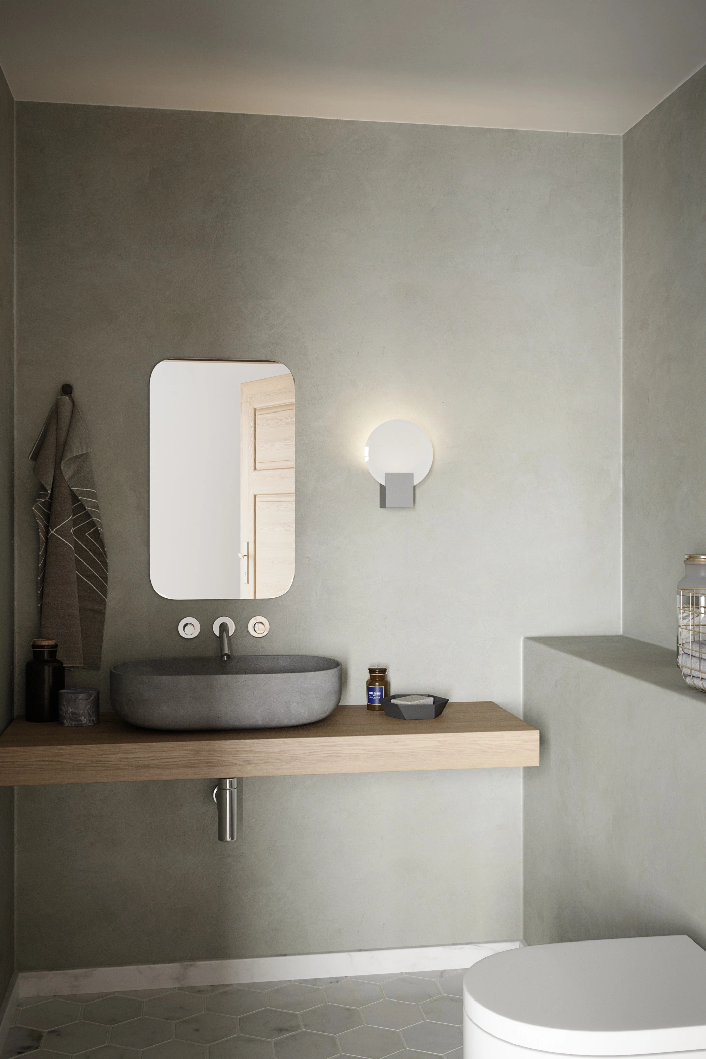   
                        Світильник для ванної NORDLUX (Данія) 51236    
                         у стилі модерн.  
                        Тип джерела світла: вбудовані світлодіоди led.                                                 Кольори плафонів і підвісок: білий.                         Матеріал: пластик.                          фото 3