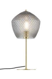   
                        Настольная лампа NORDLUX  (Дания) 51302    
                         в стиле Восточный, Классика.  
                        Тип источника света: светодиодная лампа, сменная.                                                 Цвета плафонов и подвесок: Серый.                         Материал: Стекло.                          фото 1