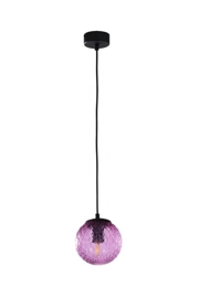  
                        Люстра TK LIGHTING (Польща) 51403    
                         у стилі Модерн.  
                        Тип джерела світла: cвітлодіодні led, галогенні.                         Форма: Куля.                         Кольори плафонів і підвісок: Рожевий.                         Матеріал: Скло.                          фото 1