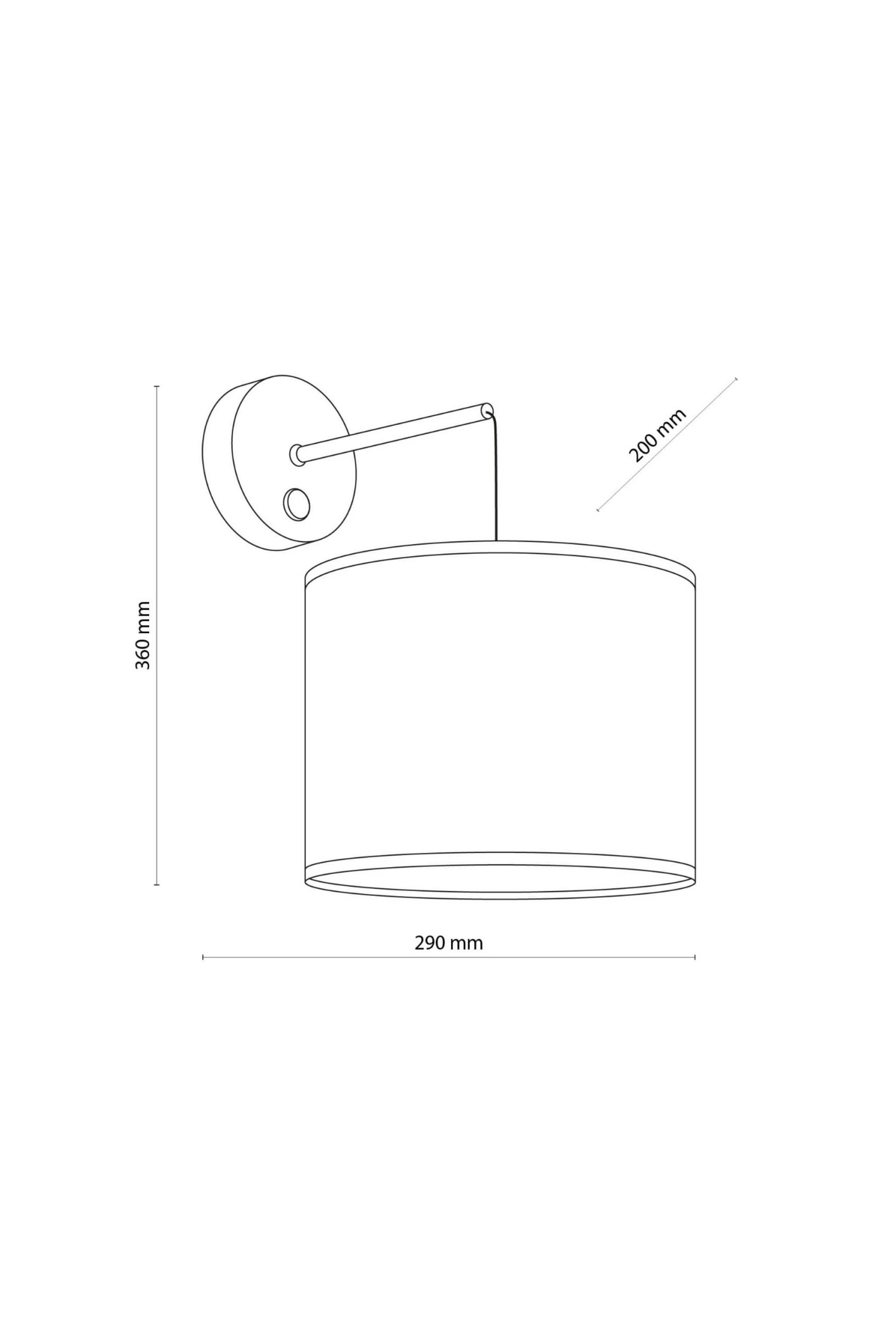   
                        
                        Бра TK LIGHTING (Польща) 51471    
                         у стилі Скандинавський.  
                        Тип джерела світла: світлодіодна лампа, змінна.                                                 Кольори плафонів і підвісок: Бежевий, Чорний.                         Матеріал: Тканина.                          фото 6