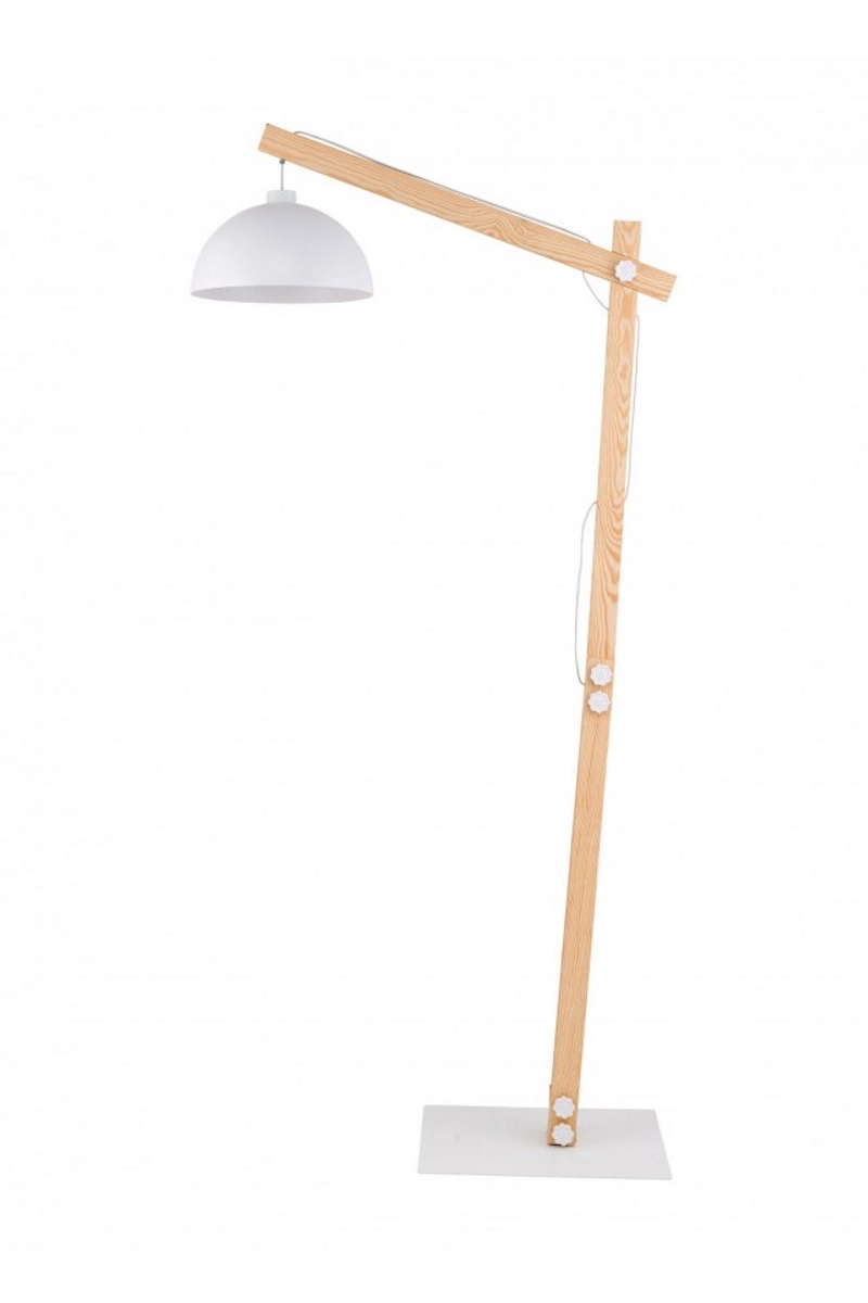   
                        
                        Торшер TK LIGHTING (Польша) 51490    
                         в стиле Модерн, Скандинавский.  
                        Тип источника света: светодиодная лампа, сменная.                                                 Цвета плафонов и подвесок: Белый.                         Материал: Металл.                          фото 1