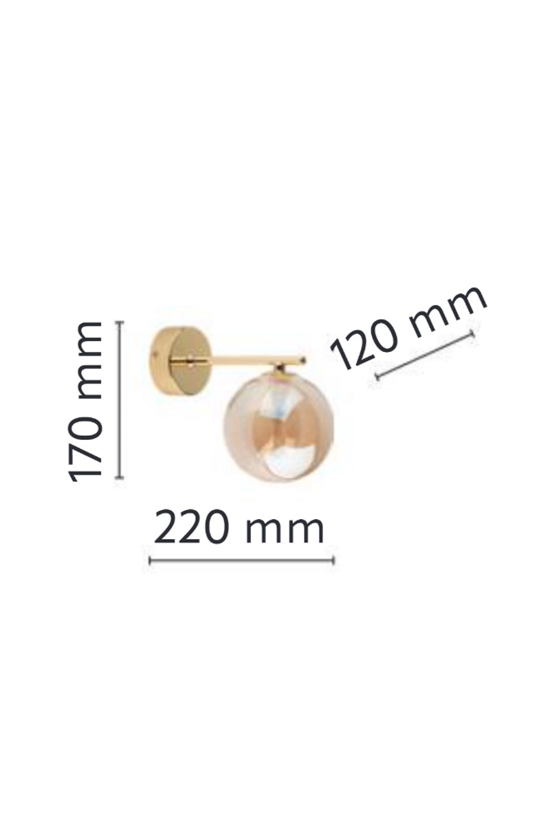   
                        
                        Бра TK LIGHTING (Польша) 51580    
                         В стиле Хай-тек.  
                        Тип источника света: светодиодная лампа, сменная.                                                 Цвета плафонов и подвесок: Желтый.                         Материал: Стекло.                          фото 3