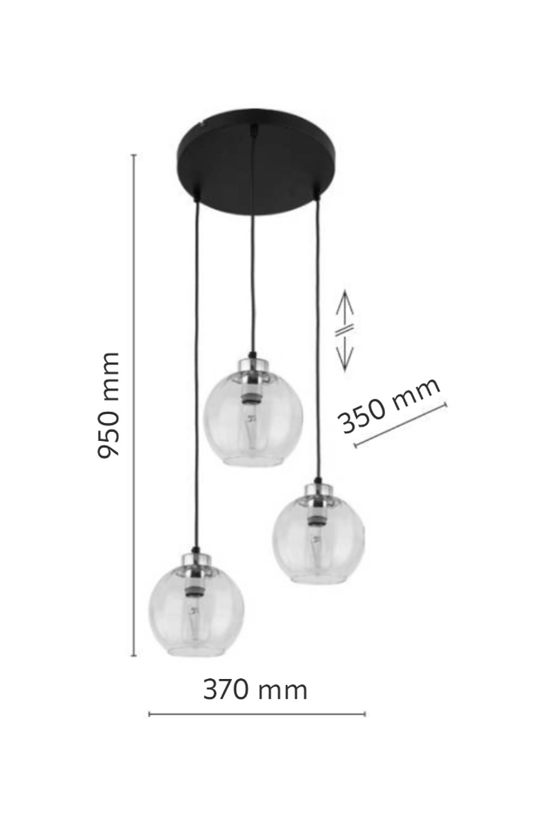   
                        Люстра TK LIGHTING (Польща) 51623    
                         у стилі Модерн.  
                        Тип джерела світла: світлодіодна лампа, змінна.                         Форма: Коло.                         Кольори плафонів і підвісок: Жовтий.                         Матеріал: Скло.                          фото 4