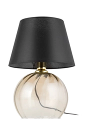   
                        Настільна лампа TK LIGHTING (Польща) 51630    
                         у стилі модерн.  
                        Тип джерела світла: cвітлодіодні led, енергозберігаючі, розжарювання.                                                 Кольори плафонів і підвісок: чорний.                         Матеріал: тканина.                          фото 1