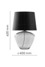   
                        
                        Настільна лампа TK LIGHTING (Польща) 51635    
                         у стилі Модерн, Скандинавський.  
                        Тип джерела світла: світлодіодна лампа, змінна.                                                 Кольори плафонів і підвісок: Чорний.                         Матеріал: Тканина.                          фото 2