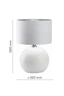   
                        
                        Настільна лампа TK LIGHTING (Польща) 51639    
                         у стилі Модерн, Скандинавський.  
                        Тип джерела світла: світлодіодна лампа, змінна.                                                 Кольори плафонів і підвісок: Білий.                         Матеріал: Тканина.                          фото 2