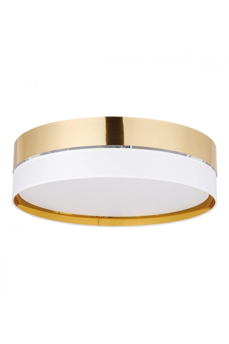   
                        
                        Світильник стельовий TK LIGHTING (Польща) 51653    
                         У стилі Модерн.  
                        Тип джерела світла: світлодіодна лампа, змінна.                         Форма: Циліндр.                         Кольори плафонів і підвісок: Білий, Золото.                         Матеріал: Тканина.                          фото 1