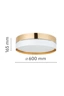   
                        
                        Світильник стельовий TK LIGHTING (Польща) 51653    
                         У стилі Модерн.  
                        Тип джерела світла: світлодіодна лампа, змінна.                         Форма: Циліндр.                         Кольори плафонів і підвісок: Білий, Золото.                         Матеріал: Тканина.                          фото 2