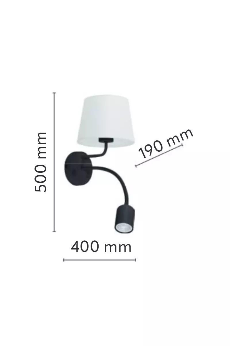   
                        
                        Бра TK LIGHTING (Польща) 51675    
                         у стилі Модерн.  
                        Тип джерела світла: світлодіодна лампа, змінна.                                                 Кольори плафонів і підвісок: Білий.                         Матеріал: Тканина.                          фото 2