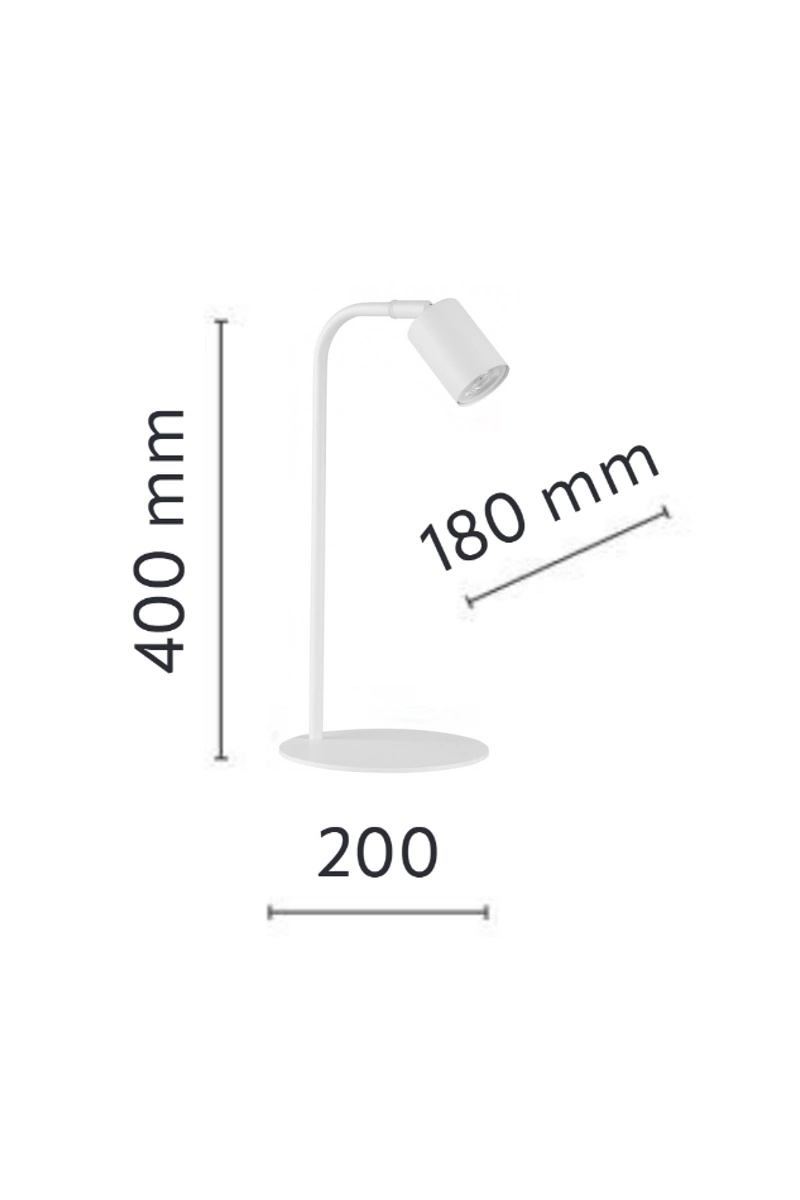   
                        
                        Настольная лампа TK LIGHTING (Польша) 51698    
                         в стиле Хай-тек.  
                        Тип источника света: светодиодная лампа, сменная.                                                 Цвета плафонов и подвесок: Белый.                         Материал: Металл, Пластик.                          фото 2