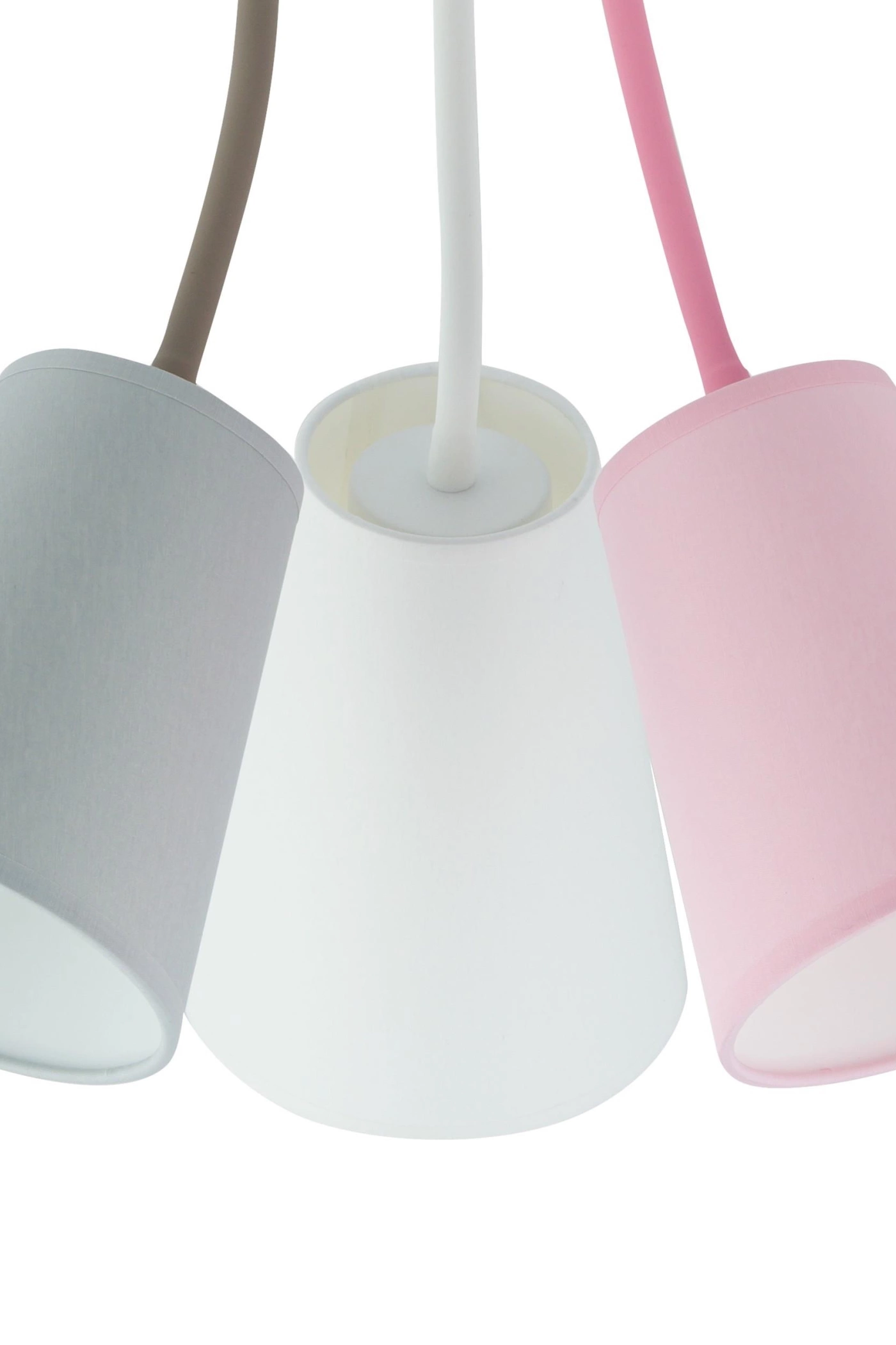   
                        
                        Люстра TK LIGHTING (Польща) 51765    
                         у стилі Модерн.  
                        Тип джерела світла: світлодіодна лампа, змінна.                         Форма: Коло.                         Кольори плафонів і підвісок: Білий, Рожевий, Сірий.                         Матеріал: Тканина, Пластик.                          фото 2