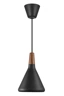   
                        Люстра NORDLUX (Данія) 51930    
                         у стилі Скандинавський.  
                        Тип джерела світла: світлодіодна лампа, змінна.                         Форма: Коло.                         Кольори плафонів і підвісок: Чорний, Коричневий.                         Матеріал: Метал, Дерево.                          фото 3