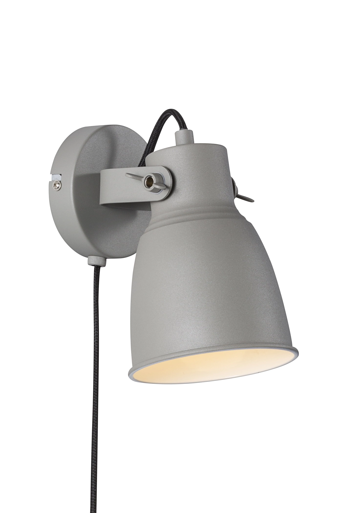   
                        Бра NORDLUX (Данія) 51933    
                         у стилі Хай-тек, Лофт.  
                        Тип джерела світла: світлодіодна лампа, змінна.                                                 Кольори плафонів і підвісок: Сірий.                         Матеріал: Метал, Пластик.                          фото 1