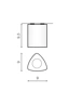   
                        
                        Точковий світильник AZZARDO (Польща) 52046    
                         у стилі Хай-тек.  
                        Тип джерела світла: світлодіодна лампа, змінна.                         Форма: Трикутник.                         Кольори плафонів і підвісок: Білий.                         Матеріал: Метал.                          фото 7
