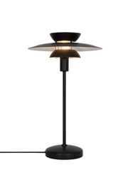   
                        Настільна лампа NORDLUX (Данія) 52413    
                         у стилі Лофт.  
                        Тип джерела світла: cвітлодіодні led, енергозберігаючі, розжарювання.                                                 Кольори плафонів і підвісок: Чорний.                         Матеріал: Метал.                          фото 1