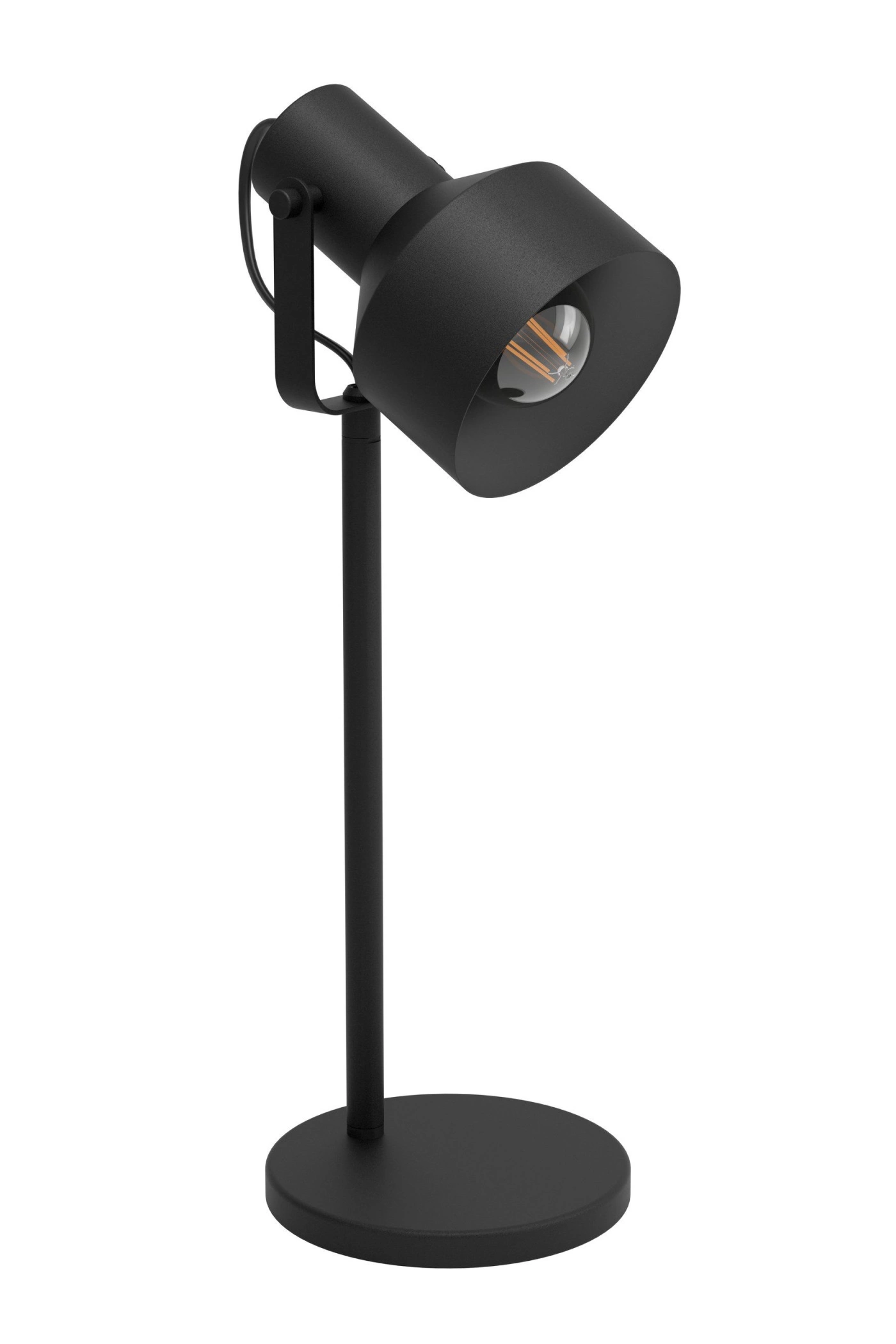   
                        
                        Настольная лампа EGLO (Австрия) 52993    
                         в стиле Лофт.  
                        Тип источника света: светодиодная лампа, сменная.                                                 Цвета плафонов и подвесок: Черный.                         Материал: Сталь.                          фото 1