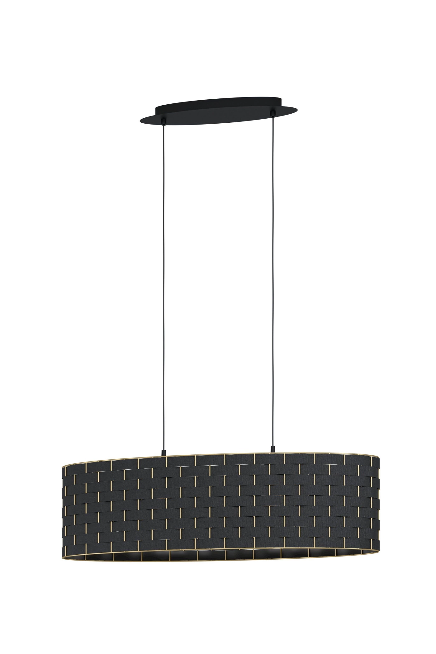   
                        
                        Люстра EGLO (Австрія) 53018    
                         у стилі Модерн.  
                        Тип джерела світла: світлодіодна лампа, змінна.                         Форма: Овал.                         Кольори плафонів і підвісок: Чорний, Жовтий.                         Матеріал: Тканина.                          фото 1