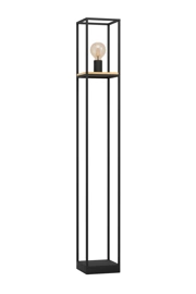   
                        Торшер EGLO (Австрія) 53100    
                         у стилі Лофт, Скандинавський.  
                        Тип джерела світла: cвітлодіодні led, енергозберігаючі, розжарювання.                                                 Кольори плафонів і підвісок: Чорний, Коричневий.                         Матеріал: Сталь, Дерево.                          фото 1
