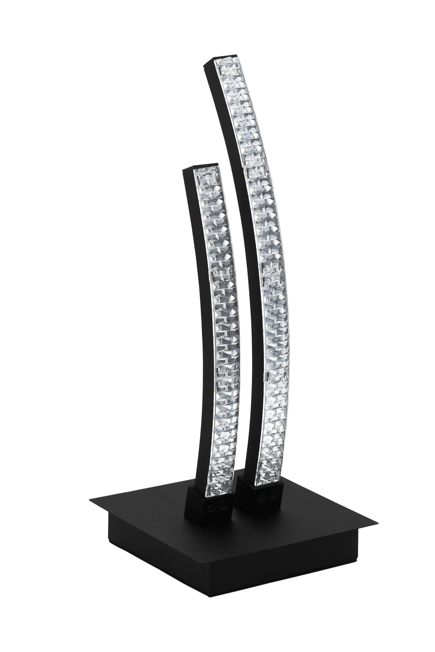   
                        Настільна лампа EGLO (Австрія) 53105    
                         у стилі модерн.  
                        Тип джерела світла: вбудовані світлодіоди led.                                                 Кольори плафонів і підвісок: чорний, прозорий.                         Матеріал: сталь, пластик.                          фото 1