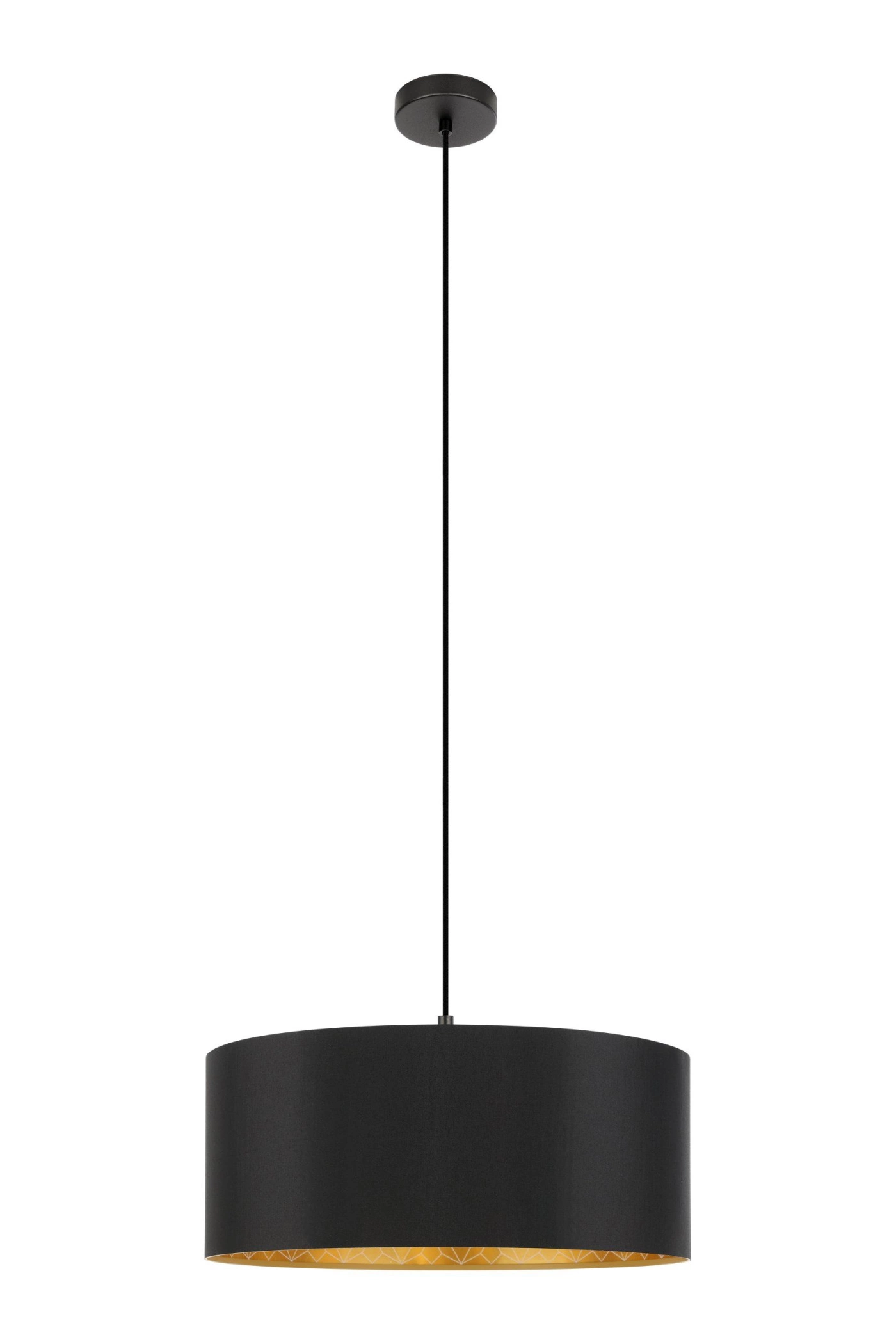   
                        
                        Люстра EGLO (Австрія) 53158    
                         у стилі Модерн.  
                        Тип джерела світла: світлодіодна лампа, змінна.                         Форма: Циліндр.                         Кольори плафонів і підвісок: Чорний, Золото, Малюнок.                         Матеріал: Тканина.                          фото 1