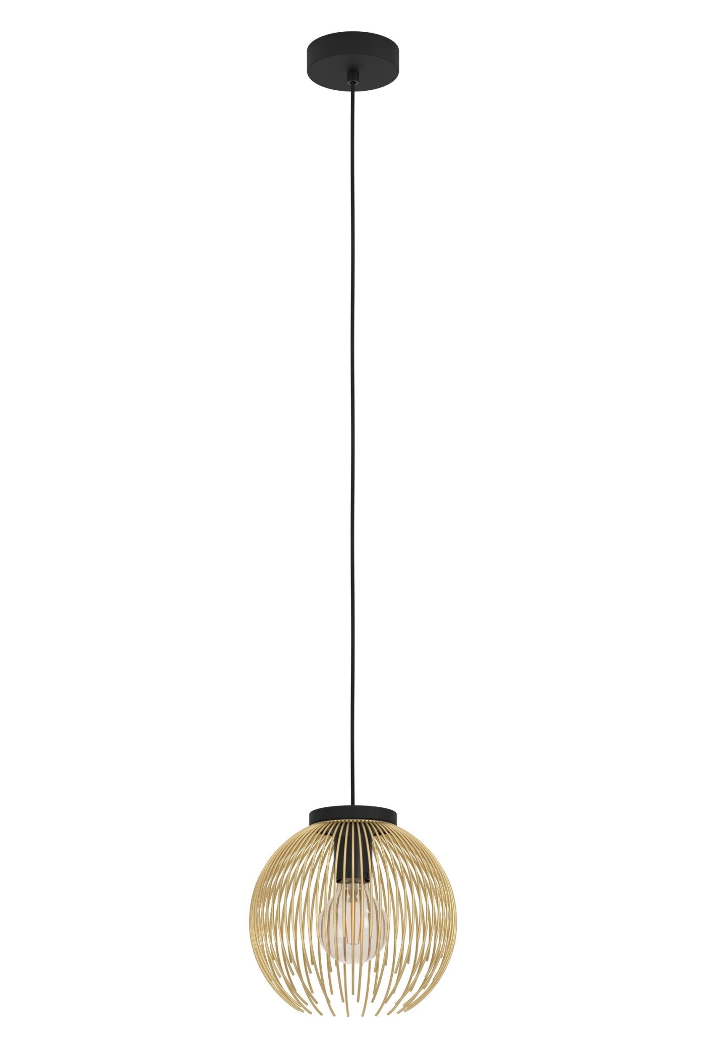   
                        
                        Люстра EGLO (Австрія) 53172    
                         у стилі Лофт.  
                        Тип джерела світла: світлодіодна лампа, змінна.                         Форма: Куля.                         Кольори плафонів і підвісок: Золото.                         Матеріал: Сталь.                          фото 1