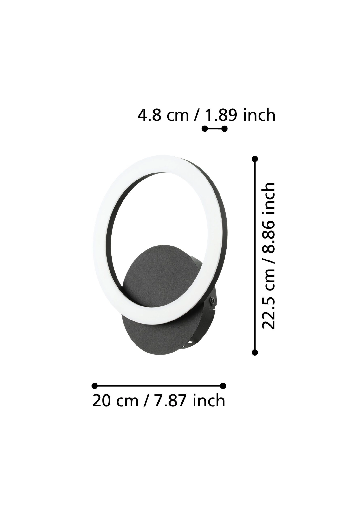   
                        
                        Бра EGLO (Австрия) 53189    
                        .  
                        Тип источника света: встроенный led-модуль, несъемный.                                                 Цвета плафонов и подвесок: Черный, Белый.                         Материал: Сталь, Пластик.                          фото 5