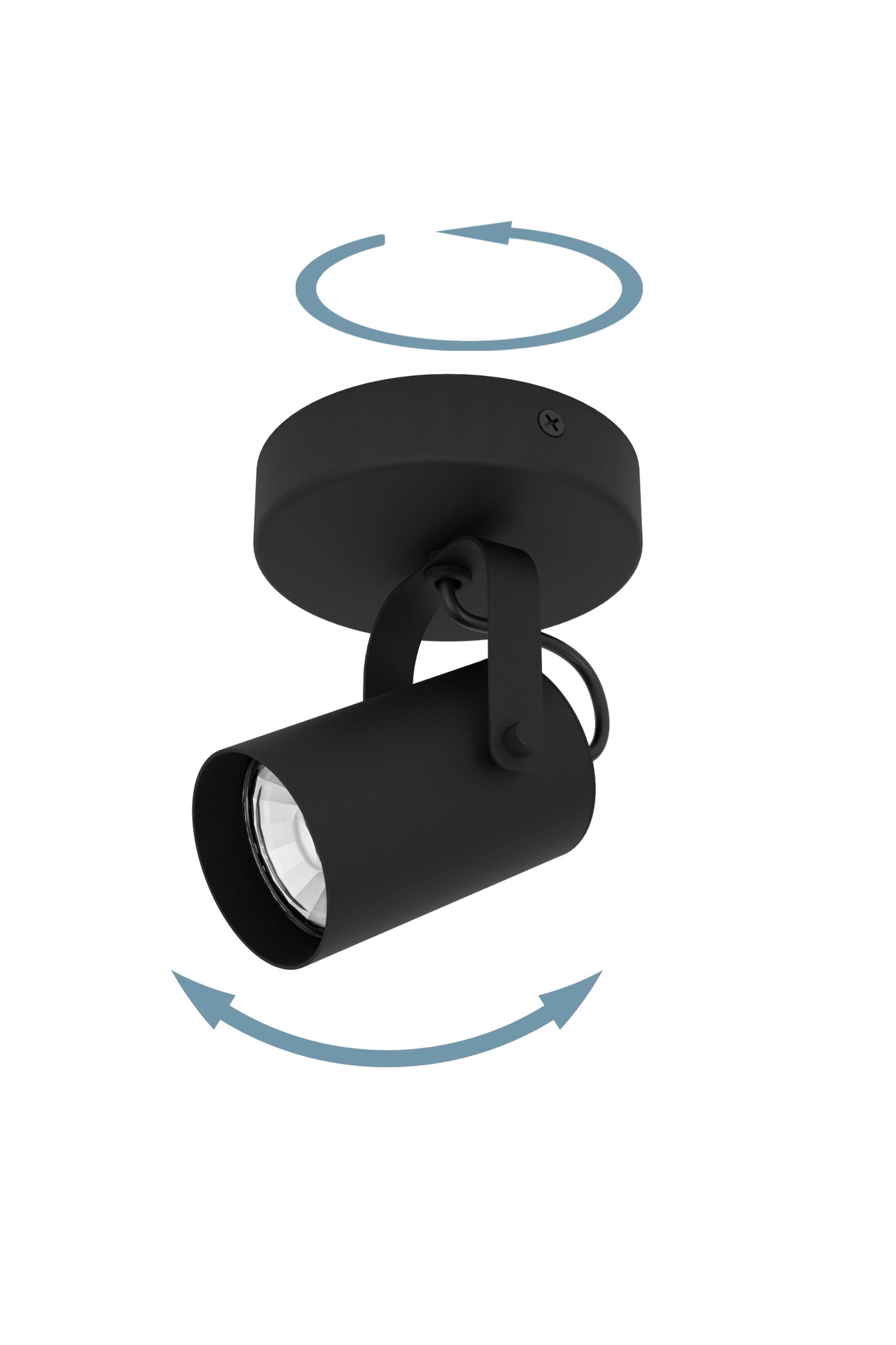   
                        
                        Точечный светильник EGLO (Австрия) 53192    
                         в стиле Хай-тек, Лофт.  
                        Тип источника света: светодиодная лампа, сменная.                         Форма: Круг.                         Цвета плафонов и подвесок: Черный.                         Материал: Сталь.                          фото 4