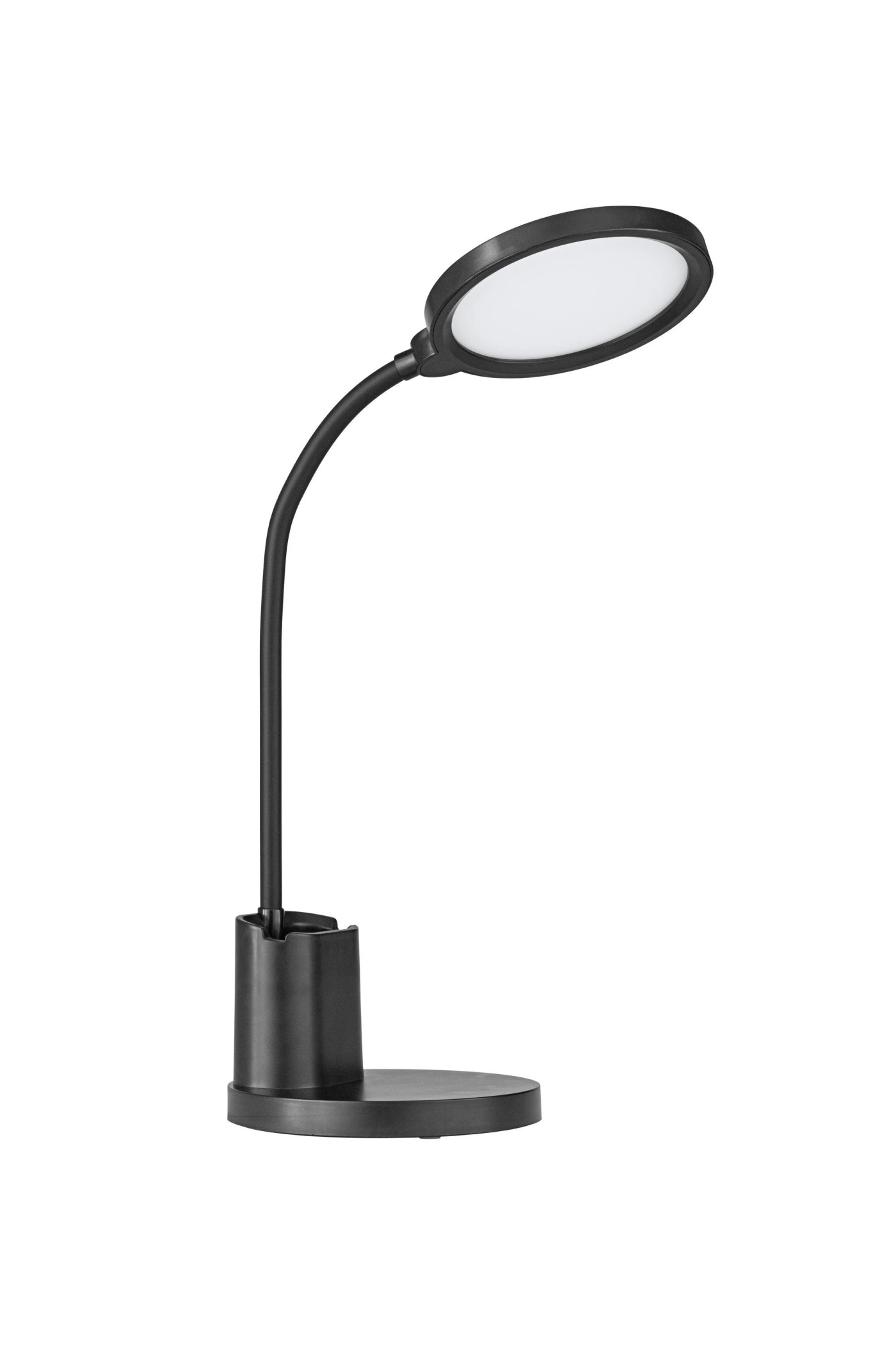   
                        
                        Настільна лампа EGLO (Австрія) 53253    
                         у стилі Хай-тек.  
                        Тип джерела світла: вбудований led-модуль, незмінний.                                                 Кольори плафонів і підвісок: Білий, Чорний.                         Матеріал: Пластик.                          фото 1
