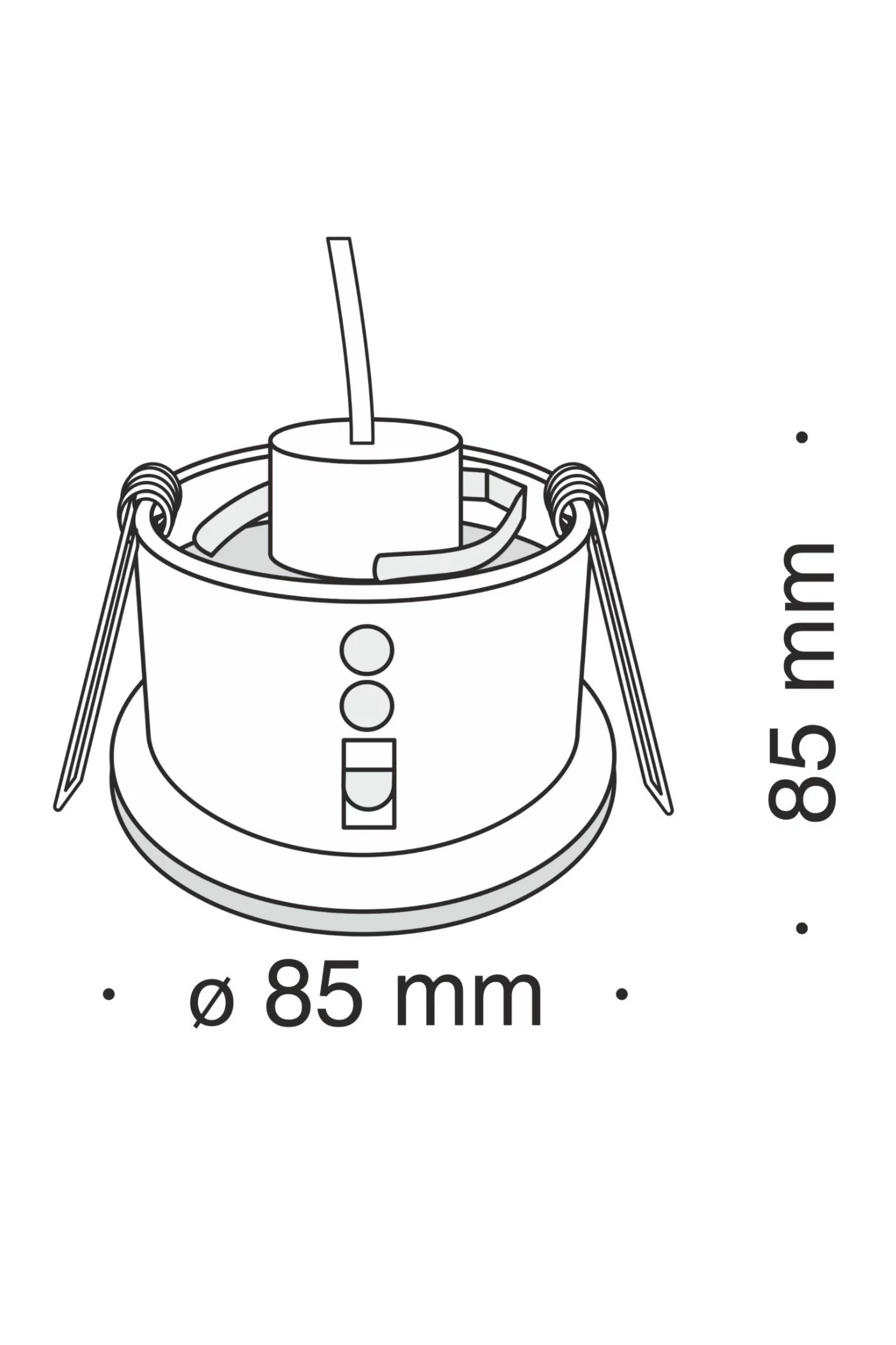   
                        
                        Точковий світильник VASMAR (Україна) 53362    
                         у стилі Хай-тек.  
                        Тип джерела світла: світлодіодна лампа, змінна.                         Форма: Коло.                         Кольори плафонів і підвісок: Білий.                         Матеріал: Алюміній.                          фото 4