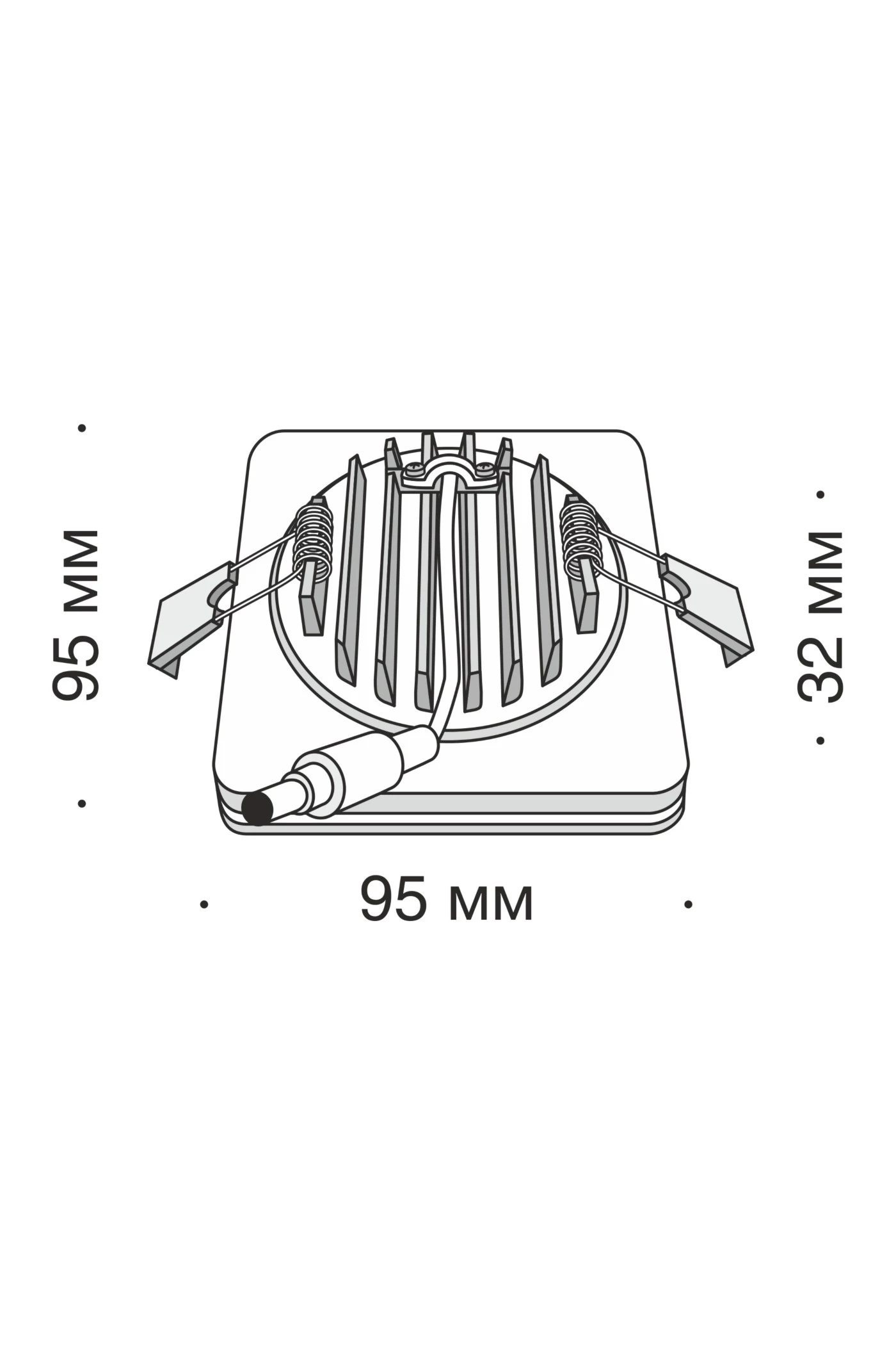  
                        
                        Точковий світильник VASMAR (Україна) 53369    
                         у стилі Модерн.  
                        Тип джерела світла: вбудований led-модуль, незмінний.                         Форма: Квадрат.                         Кольори плафонів і підвісок: Білий.                         Матеріал: Акрил.                          фото 4