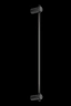   
                        Світильник настінний VASMAR (Україна) 53411    
                         у стилі Хай-тек.  
                        Тип джерела світла: вбудовані світлодіоди led.                                                 Кольори плафонів і підвісок: Чорний.                         Матеріал: Метал.                          фото 5