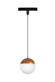   
                        Трековий магнітний світильник AZZARDO (Польща) 53515    
                         у стилі Лофт, Модерн.  
                        Тип джерела світла: вбудовані світлодіоди led.                                                 Кольори плафонів і підвісок: Білий, Золото.                         Матеріал: Пластик, Метал.                          фото 1