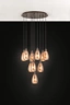   
                        
                        Люстра EGLO (Австрія) 53739    
                         у стилі Модерн.  
                        Тип джерела світла: світлодіодна лампа, змінна.                         Форма: Коло.                         Кольори плафонів і підвісок: Мідь.                         Матеріал: Скло.                          фото 2