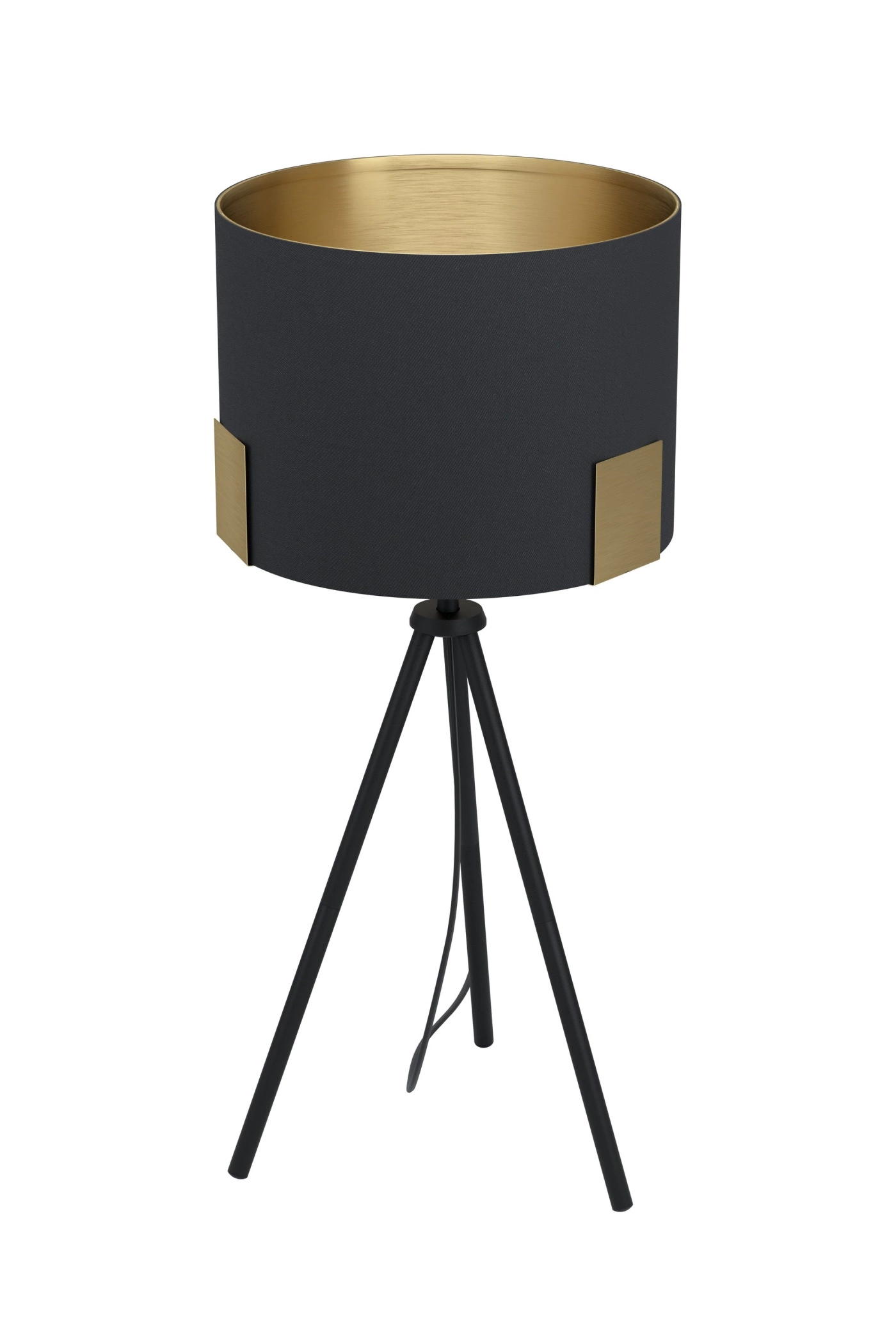   
                        
                        Настольная лампа EGLO (Австрия) 53812    
                         в стиле Лофт.  
                        Тип источника света: светодиодная лампа, сменная.                                                 Цвета плафонов и подвесок: Черный, Желтый.                         Материал: Ткань.                          фото 1