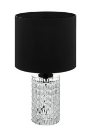   
                        
                        Настільна лампа EGLO (Австрія) 53823    
                         у стилі Арт-деко.  
                        Тип джерела світла: світлодіодна лампа, змінна.                                                 Кольори плафонів і підвісок: Чорний.                         Матеріал: Тканина.                          фото 1