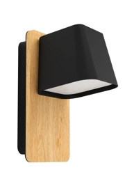  
                        
                        Бра EGLO (Австрія) 53846    
                         у стилі Скандинавський.  
                        Тип джерела світла: світлодіодна лампа, змінна.                                                 Кольори плафонів і підвісок: Чорний, Білий.                         Матеріал: Сталь, Пластик.                          фото 1