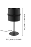   
                        
                        Настільна лампа EGLO (Австрія) 53856    
                         у стилі Модерн.  
                        Тип джерела світла: світлодіодна лампа, змінна.                                                 Кольори плафонів і підвісок: Чорний.                         Матеріал: Тканина, Скло.                          фото 4