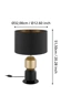   
                        Настільна лампа EGLO (Австрія) 53915    
                         у стилі Лофт.  
                        Тип джерела світла: cвітлодіодні led, енергозберігаючі, розжарювання.                                                 Кольори плафонів і підвісок: Чорний, Жовтий.                         Матеріал: Тканина.                          фото 3