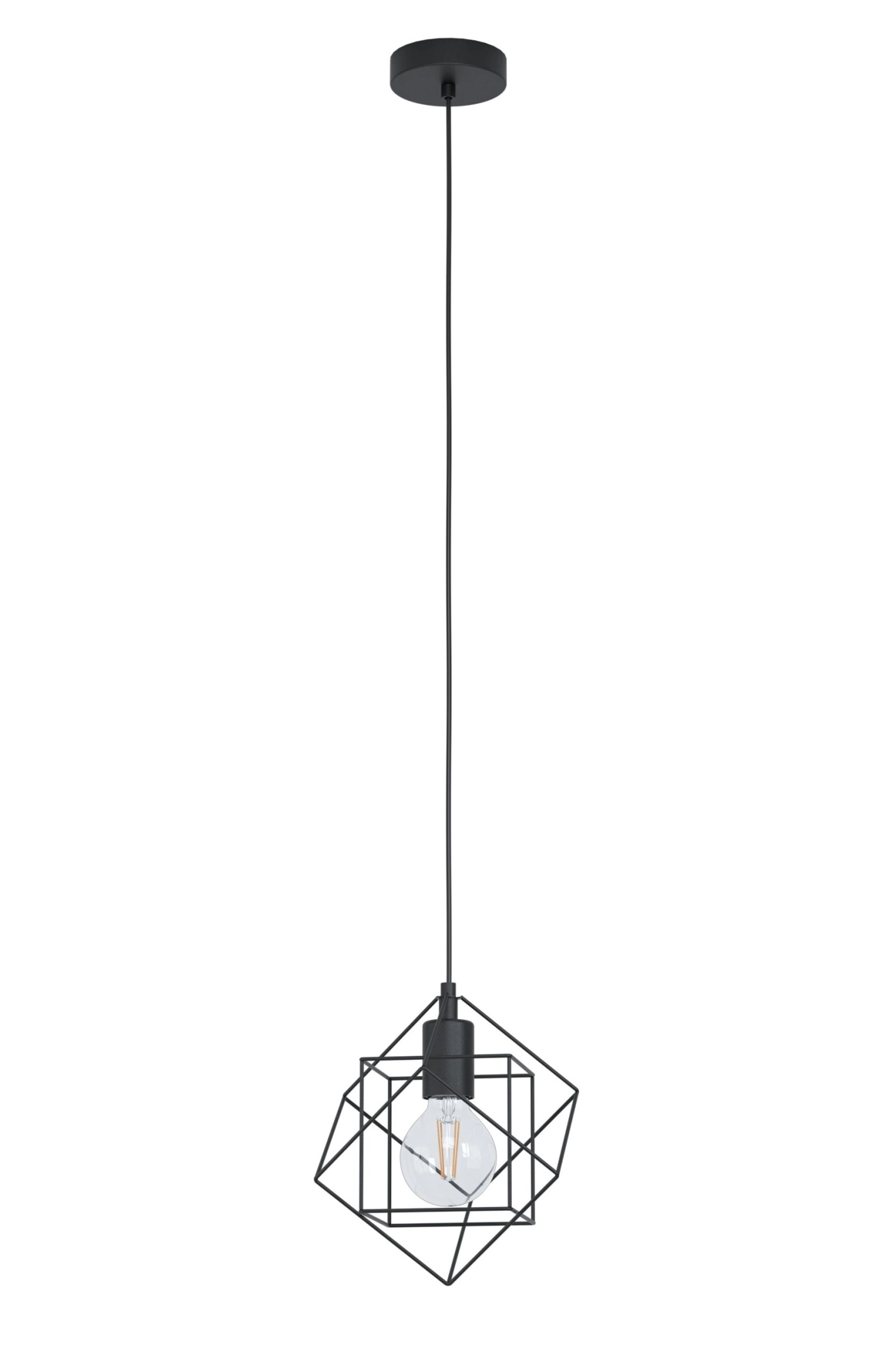   
                        
                        Люстра EGLO (Австрия) 54045    
                         в стиле Лофт.  
                        Тип источника света: светодиодная лампа, сменная.                         Форма: Куб.                         Цвета плафонов и подвесок: Черный.                         Материал: Сталь.                          фото 1