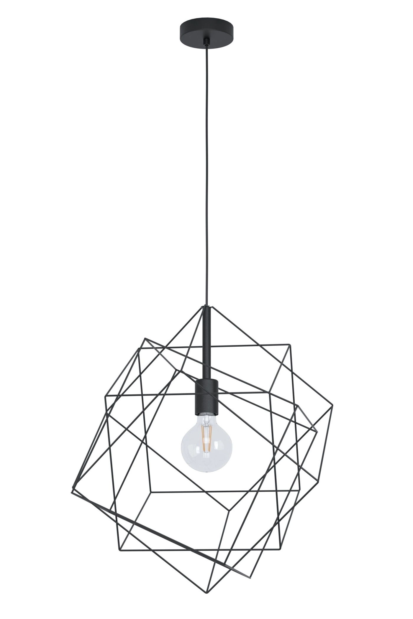   
                        
                        Люстра EGLO (Австрія) 54046    
                         у стилі Лофт.  
                        Тип джерела світла: світлодіодна лампа, змінна.                         Форма: Куб.                         Кольори плафонів і підвісок: Чорний.                         Матеріал: Сталь.                          фото 1