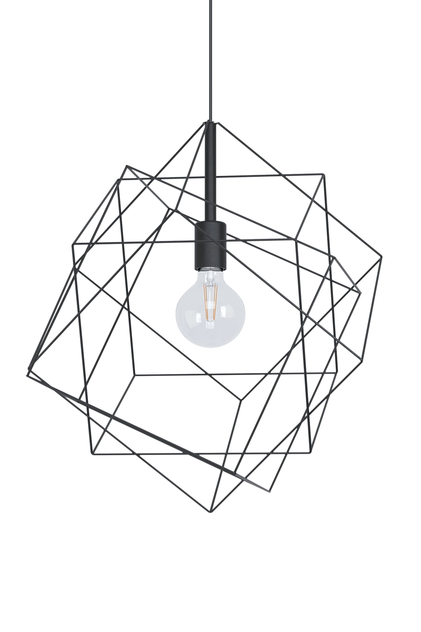   
                        
                        Люстра EGLO (Австрія) 54046    
                         у стилі Лофт.  
                        Тип джерела світла: світлодіодна лампа, змінна.                         Форма: Куб.                         Кольори плафонів і підвісок: Чорний.                         Матеріал: Сталь.                          фото 2