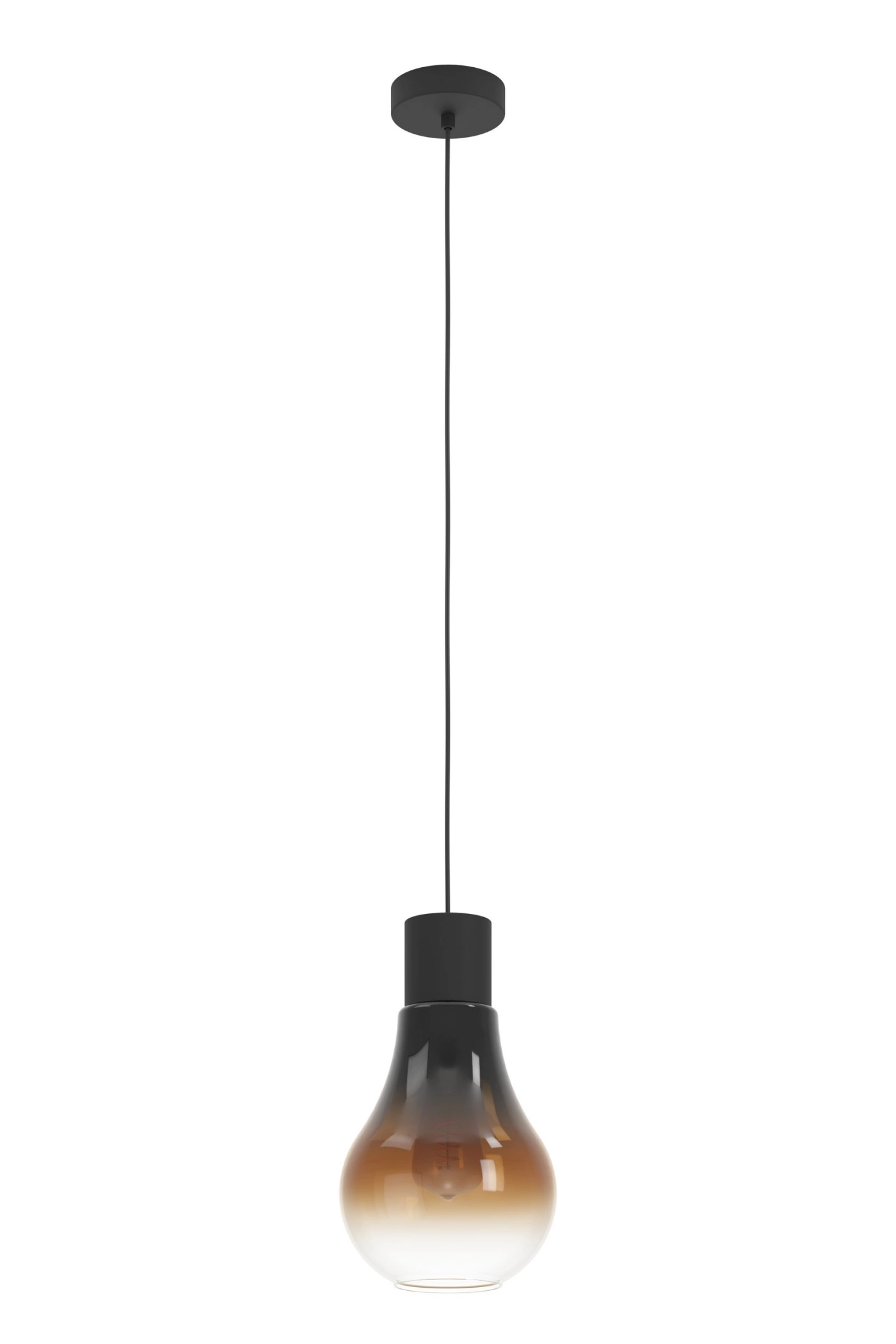   
                        
                        Люстра EGLO (Австрія) 54092    
                         у стилі Хай-тек, Модерн.  
                        Тип джерела світла: світлодіодна лампа, змінна.                         Форма: Лампочка.                         Кольори плафонів і підвісок: Чорний, Коричневий, Прозорий.                         Матеріал: Скло.                          фото 1