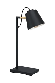   
                        
                        Настільна лампа EGLO (Австрія) 54157    
                         у стилі Скандинавський, Лофт.  
                        Тип джерела світла: світлодіодна лампа, змінна.                                                 Кольори плафонів і підвісок: Чорний, Бежевий.                         Матеріал: Сталь.                          фото 1