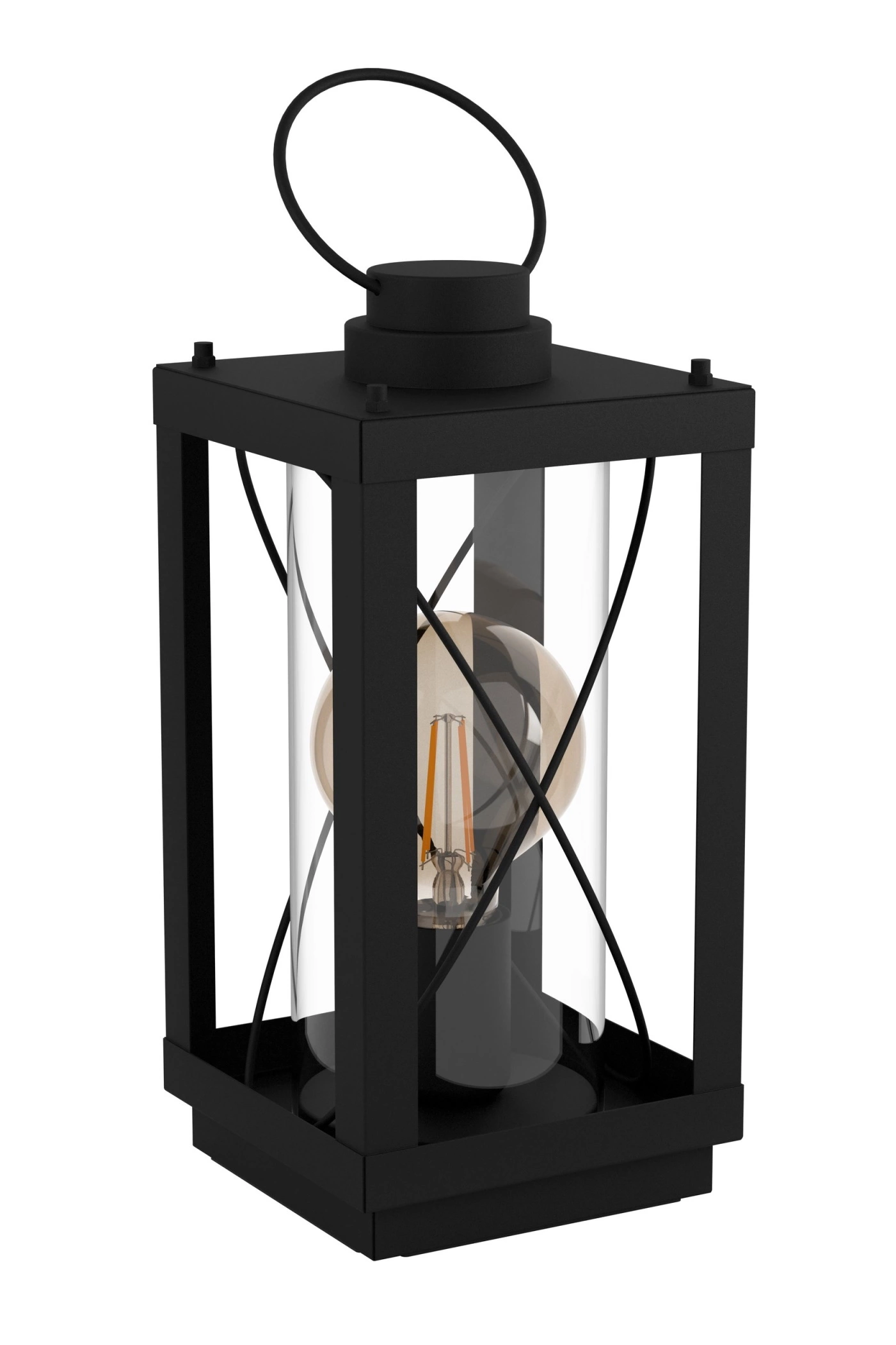   
                        
                        Настільна лампа EGLO (Австрія) 54166    
                         у стилі Лофт.  
                        Тип джерела світла: світлодіодна лампа, змінна.                                                 Кольори плафонів і підвісок: Прозорий, Чорний.                         Матеріал: Скло, Сталь.                          фото 1