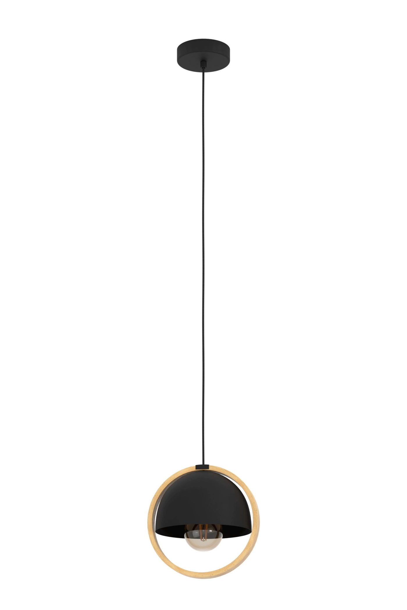   
                        
                        Люстра EGLO (Австрія) 54224    
                         у стилі Скандинавський.  
                        Тип джерела світла: світлодіодна лампа, змінна.                         Форма: Коло.                         Кольори плафонів і підвісок: Чорний, Коричневий.                         Матеріал: Сталь.                          фото 1
