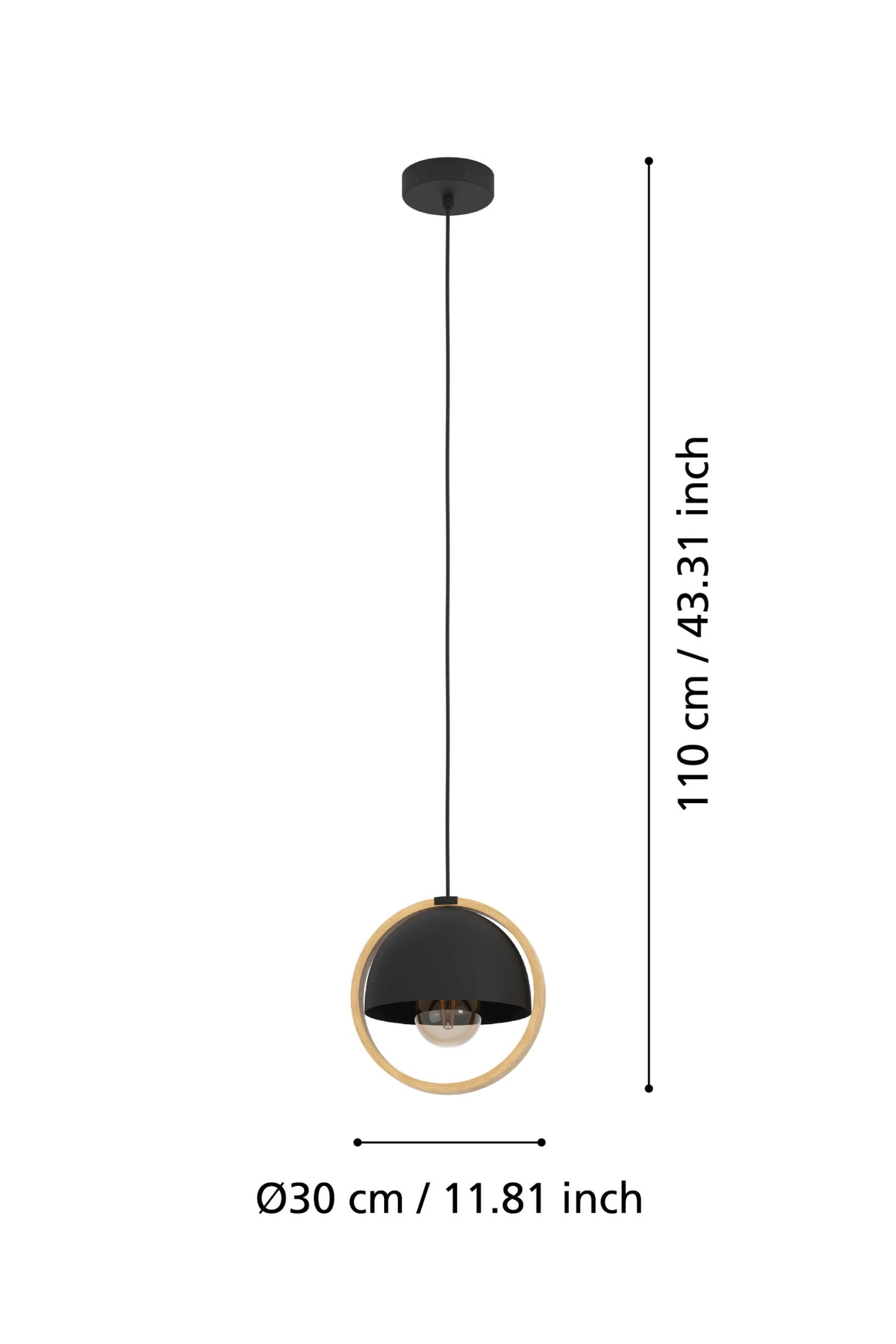   
                        
                        Люстра EGLO (Австрія) 54224    
                         у стилі Скандинавський.  
                        Тип джерела світла: світлодіодна лампа, змінна.                         Форма: Коло.                         Кольори плафонів і підвісок: Чорний, Коричневий.                         Матеріал: Сталь.                          фото 4