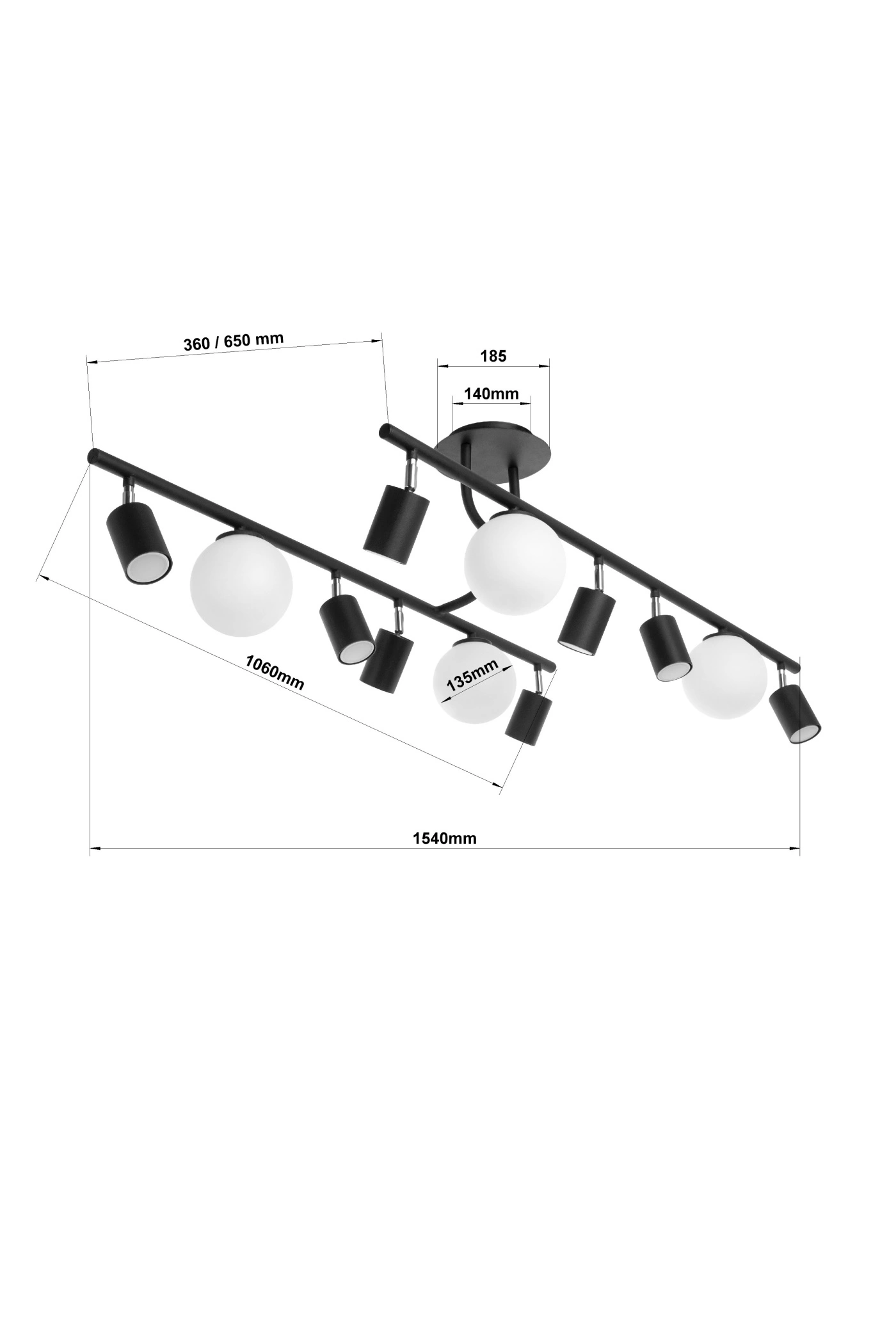   
                        
                        Люстра NB LIGHT (Украина) 54286    
                         в стиле Лофт, Хай-тек.  
                        Тип источника света: светодиодная лампа, сменная.                         Форма: Прямоугольник.                         Цвета плафонов и подвесок: Черный, Белый.                         Материал: Металл, Стекло.                          фото 5