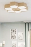   
                        
                        Светильник потолочный EGLO (Австрия) 54432    
                         в стиле Скандинавский.  
                        Тип источника света: светодиодная лампа, сменная.                         Форма: Круг.                         Цвета плафонов и подвесок: Коричневый, Белый.                         Материал: Дерево, Пластик.                          фото 3