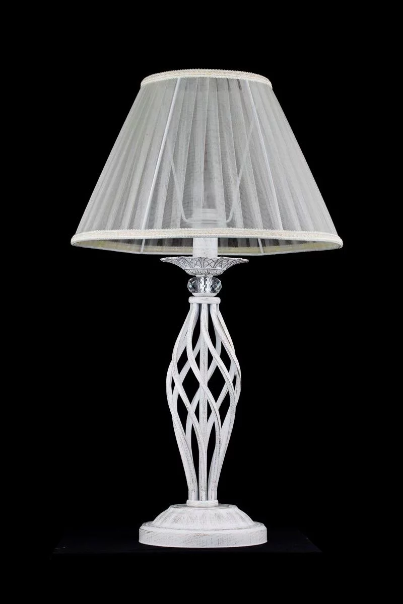   
                        
                        Настільна лампа VASMAR (Україна) 54556    
                         у стилі Класика, Прованс.  
                        Тип джерела світла: світлодіодна лампа, змінна.                                                 Кольори плафонів і підвісок: Білий.                         Матеріал: Тканина.                          фото 2